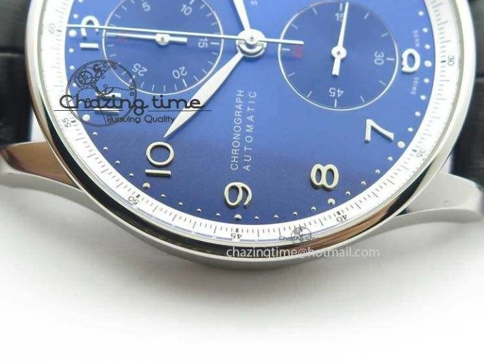 MIROTIME 0410 Portuguese Chrono IW371432 “Laureus” ZF 1:1 Best Edition On Black Leather Strap A79350 (Slim Movement) WaterResistant 7262